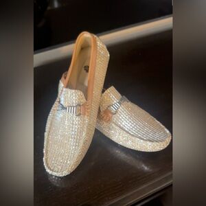 Tan and gold dress shoes/loafers - Never worn - New with tags - Men’s size 11